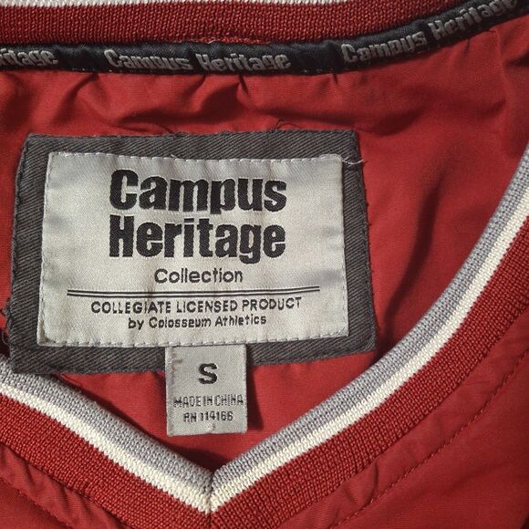 Alabama Crimson Tide Campus Heritage VNeck Pullover Windbreaker Jacket Men S VTG - Picture 3 of 7